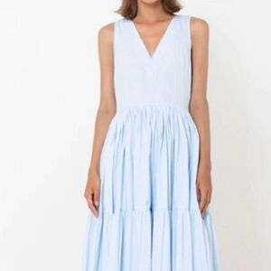 S/W/F V neck tiered Maxi
